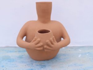 MACETA DE BARRO PULIDO