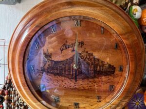 RELOJ DE CAOBA GRANDE